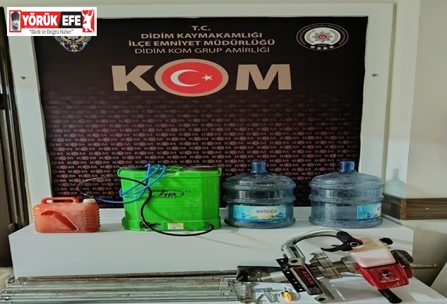 Askeri alanda kaçak kazıya polis baskını