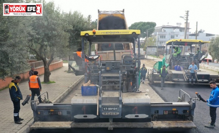 Aydın Büyükşehir Belediyesi’nden 21 noktada yol çalışması