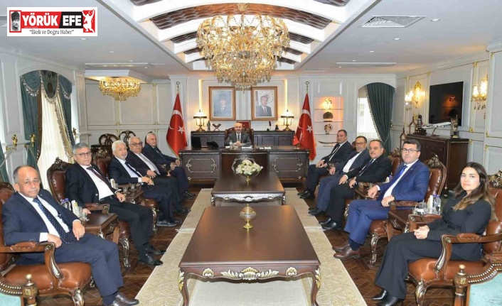 Aydın Ticaret Borsası yönetimi Adana Valisi Köşger’le bir araya geldi