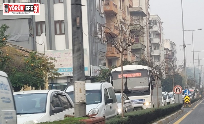 Aydın’da trafik yoğunluğu dikkat çekiyor