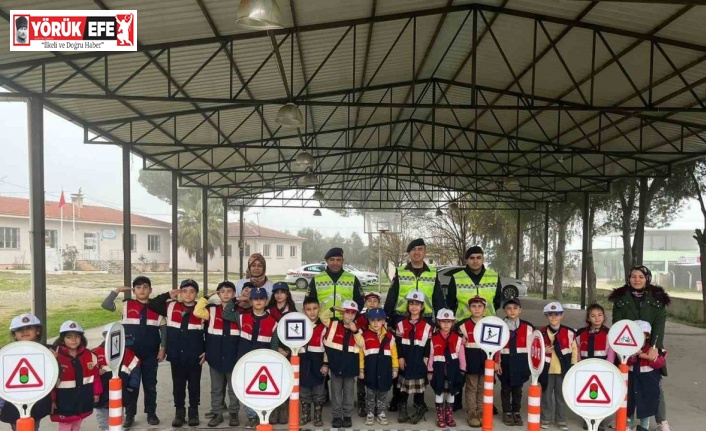 Çine’de öğrencilere trafik eğitimi
