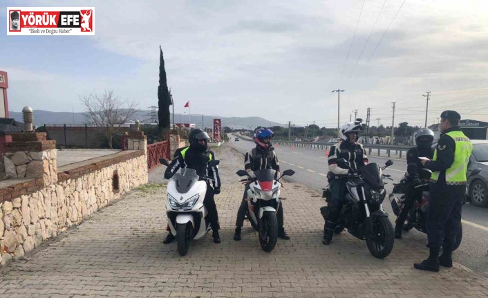 Didim’de motosiklet sürücüleri bilgilendirildi