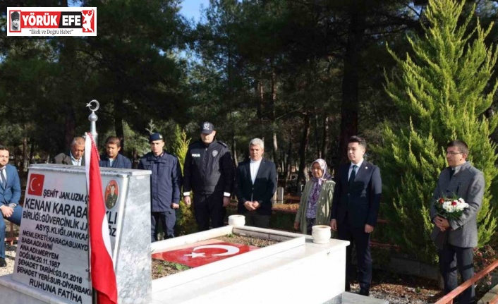Karacasulu şehit Karabacaklı mezarı başında anıldı