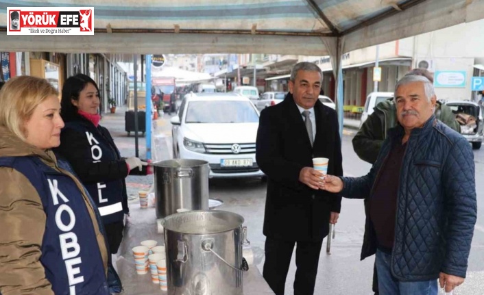 Koçarlı Belediyesi’nin çorba ikramı vatandaşları ısıttı