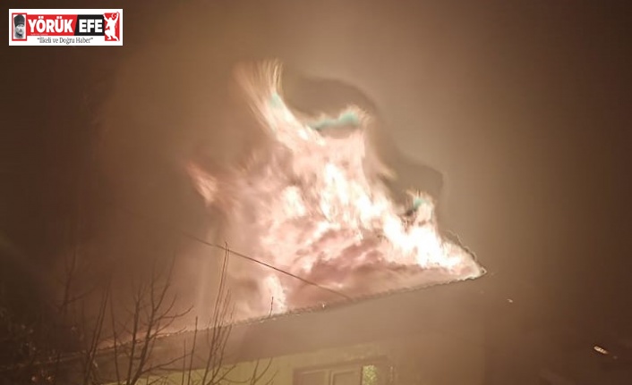 Köşk’te bir ev, alevlere teslim oldu