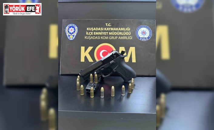 Kuşadası’nda silahlı şüpheli yakalandı
