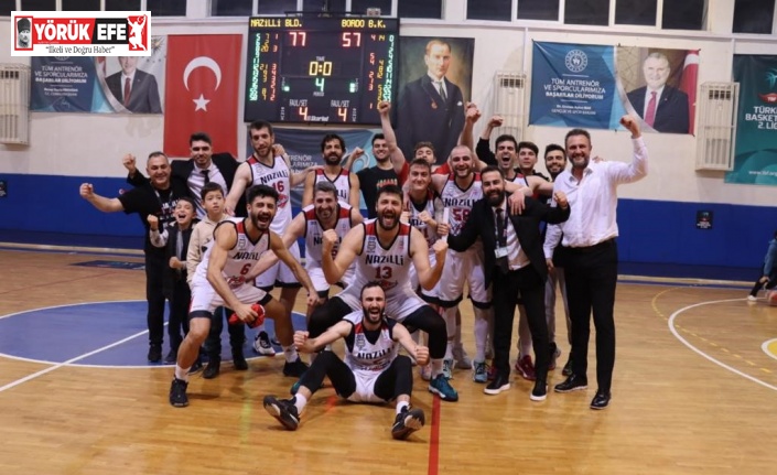 Nazilli Belediyespor Basketbol Takımı parkeden galibiyet ile ayrıldı