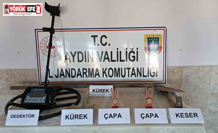 Tarihi eser bulmak amacıyla izinsiz kazı yapan şüpheliler yakalandı