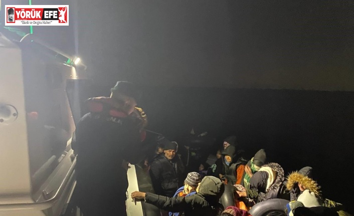 Aydın’da 52 düzensiz göçmen kurtarıldı