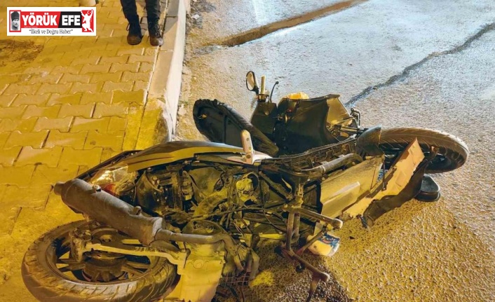 Ehliyetsiz sürücü motosikletliyi biçti