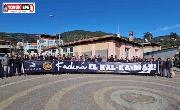 Jandarmadan pankartlı KADES bilgilendirmesi
