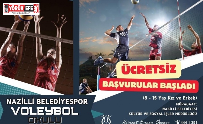 Nazilli Belediyespor Voleybol Okulu kayıtları başladı