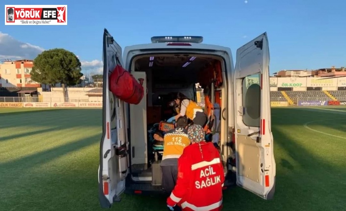 Helikopter ambulans genç hasta için havalandı