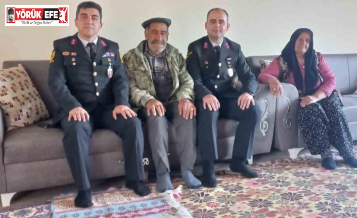 Jandarma şehit ailelerini yalnız bırakmıyor