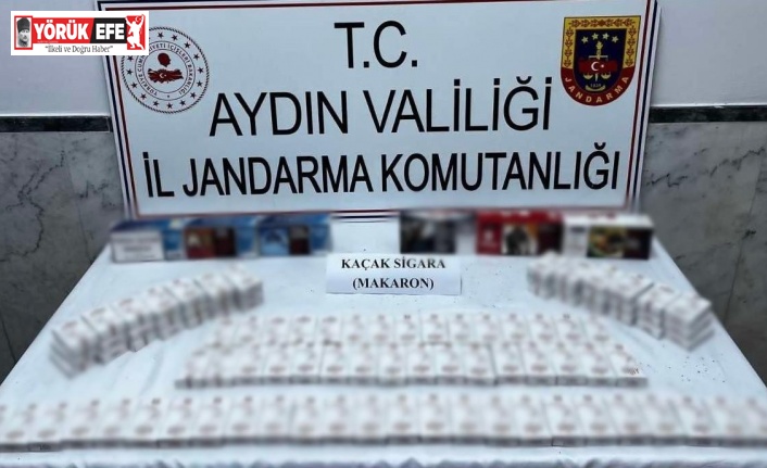 Kuyucak’ta 75 paket içi dolu makaron ele geçirildi