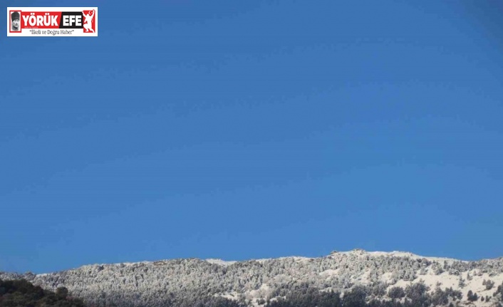 Mart ayında Madran Dağı’nda kar sürprizi