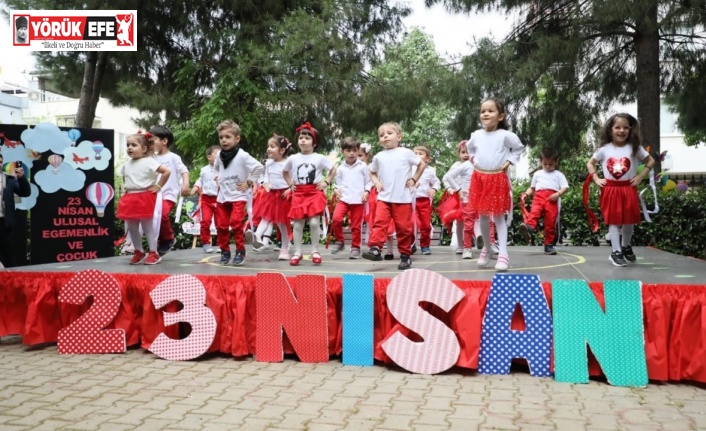 Aydın’daki çocuk gelişim merkezlerinde eğitim gören öğrenciler 23 Nisan’ı coşkuyla kutladı