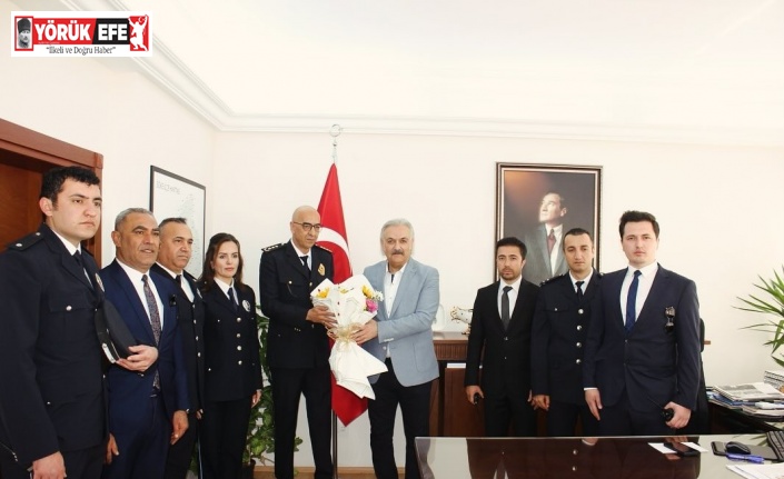 Kaymakam Akça polisleri ağırladı