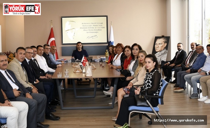 Kuşadası Protokolünden Başkan Ömer Günel’e Tebrik Ziyareti