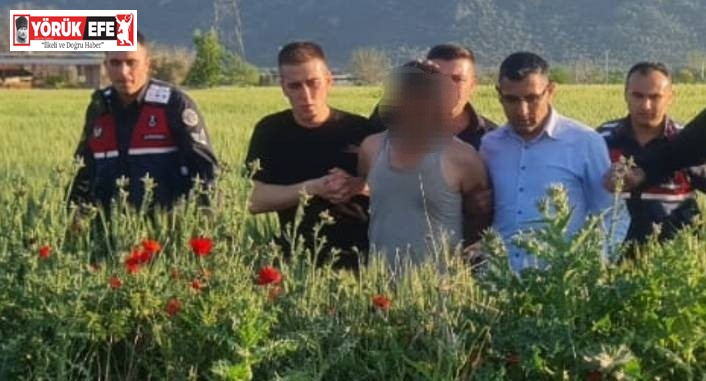 Otluk alanda gizlenen hırsızlık şüphelisi jandarmaya takıldı