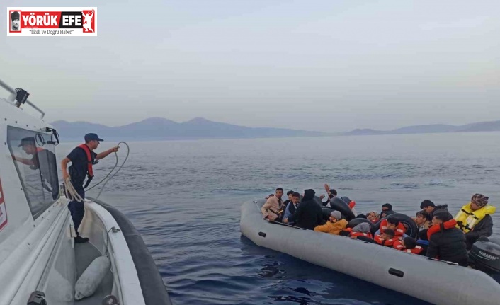 Aydın’da 20 düzensiz göçmen kurtarıldı