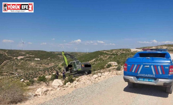 Hazine arazisinde izinsiz kazı yapan şüpheli yakalandı