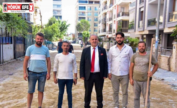 İncirliova’da yollar yenilenmeye devam ediyor