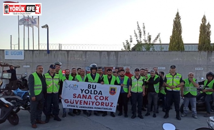 Jandarma ekipleri motosiklet kullanıcılarını bilgilendirdi