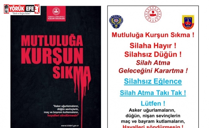 Jandarmadan önemli uyarı: ’Mutluluğa kurşun sıkma, geleceği karartma’