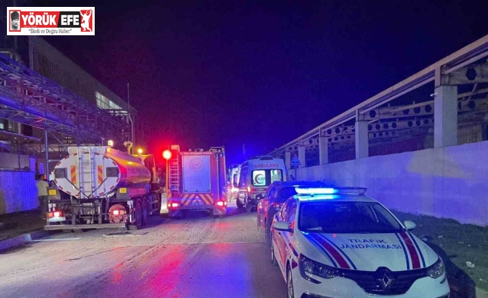 Kağıt fabrikasındaki yangın büyümeden söndürüldü