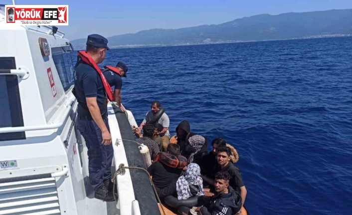 Aydın’da 10 düzensiz göçmen kurtarıldı