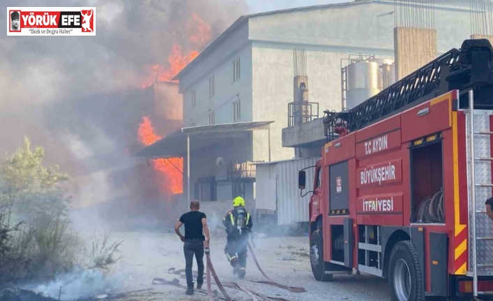 Aydın’da depo yangını