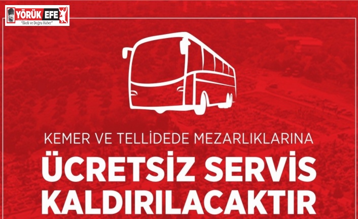 Efeler Belediyesi’nden mezarlık ziyaretlerine ücretsiz ulaşım desteği