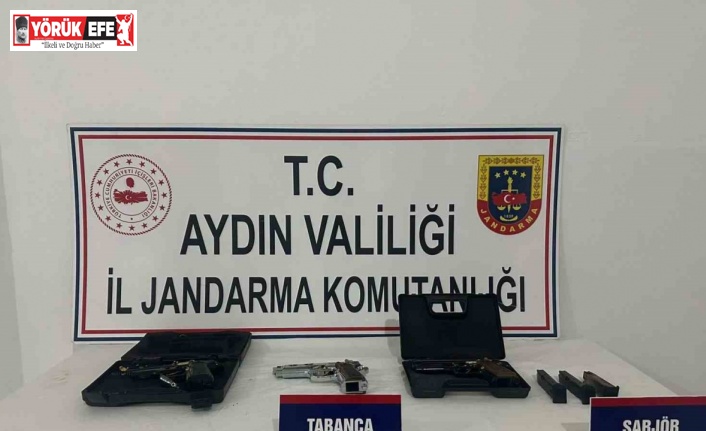 Güzelçamlı’da üç adet tabanca ele geçirildi