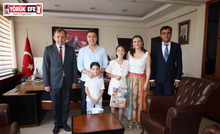 Karacasu Kaymakamı Gündoğdu, genç yazar Nas’ı ağırladı