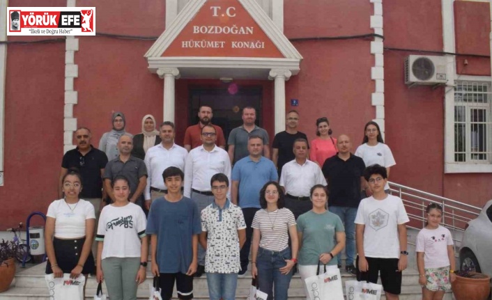 Kaymakam Gökçe dereceye giren öğrencileri ağırladı