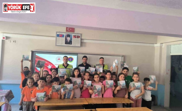 Köşk jandarması tarafından okullarda trafik eğitimi verildi