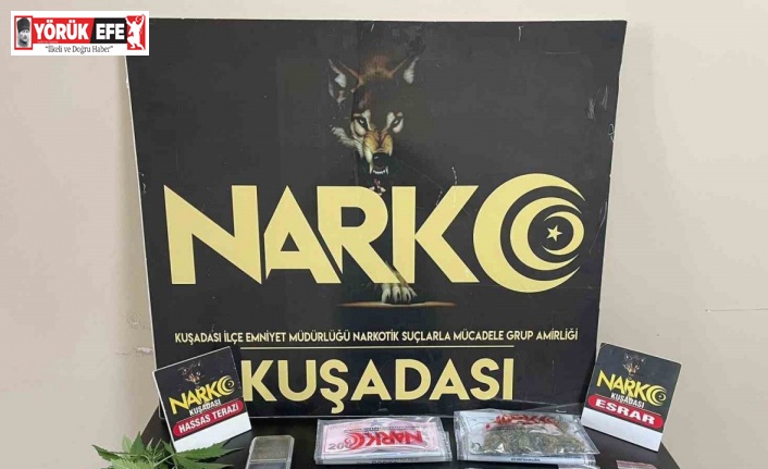 Kuşadası emniyetinden uyuşturucu ticaretine suçüstü