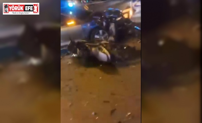 Motosiklet sürücüsü genç kazada hayatını kaybetti