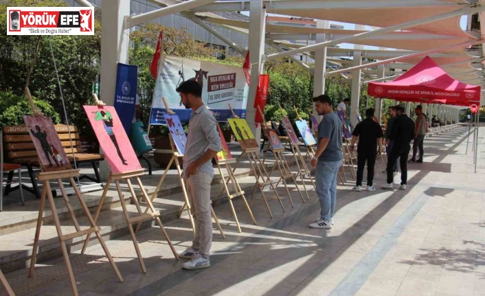 Üniversiteli gençlerden Gazze için anlamlı sergi