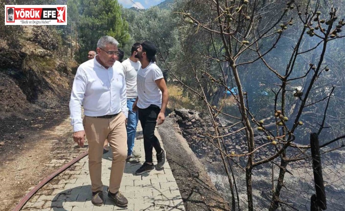 Başkan Güler yangın bölgesinde incelemelerde bulundu