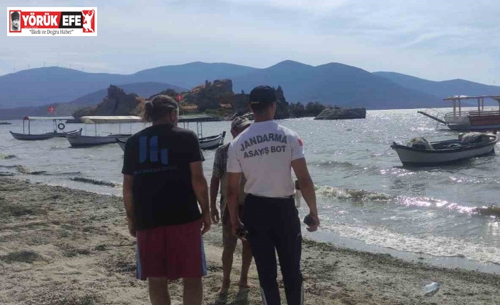 Bafa Gölünde jandarmanın devriyesi sürüyor