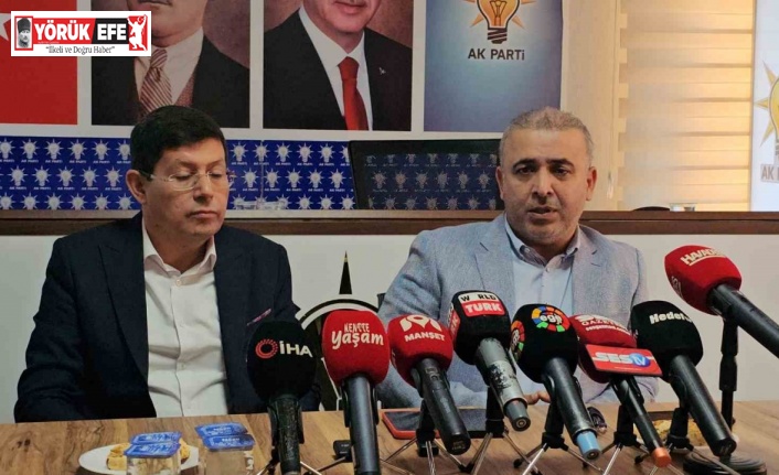 Kendisine tekrar görev verilen AK Parti ilçe Başkanı Beyazıt, basın açıklaması yaptı