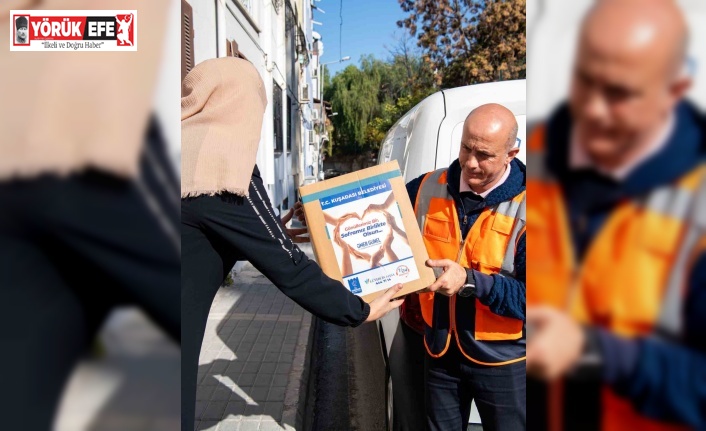 Kuşadası Belediyesi’nden ihtiyaç sahiplerine 10 ayda 3 bin 500 gıda kolisi desteği