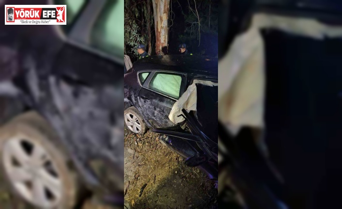 Aydın’da otomobil bariyere çarptı: 1 ölü 2 yaralı