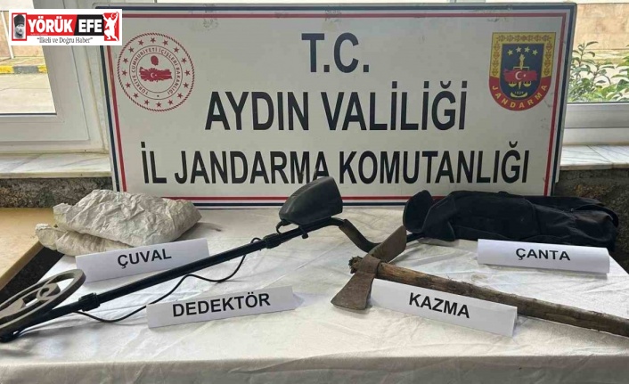 İzinsiz kazı yapan 2 şüpheli suçüstü yakalandı