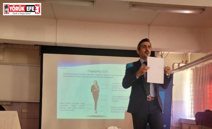 Lise öğrencilerine uygulamalı ’özgeçmiş’ eğitimi