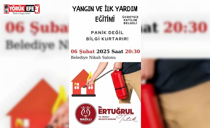 Nazilli’de 6 Şubat Depremleri Anma ve Farkındalık Etkinliği yapılacak