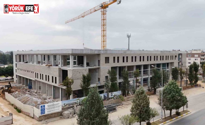 Aydın Büyükşehir Belediyesi Mimar Sinan Kapalı Spor Salonu inşaatı hızla sürüyor