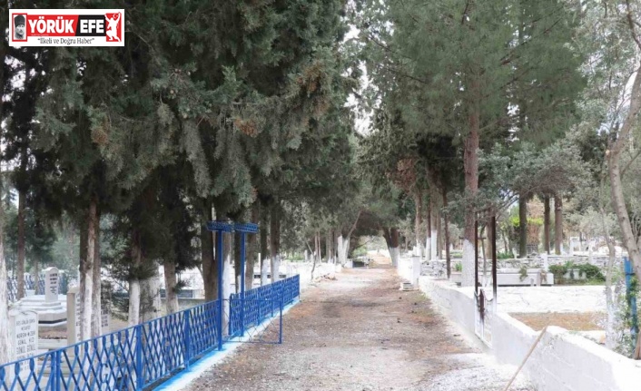 Bozdoğan’da bayram öncesi mezarlık bakımları tamamlandı